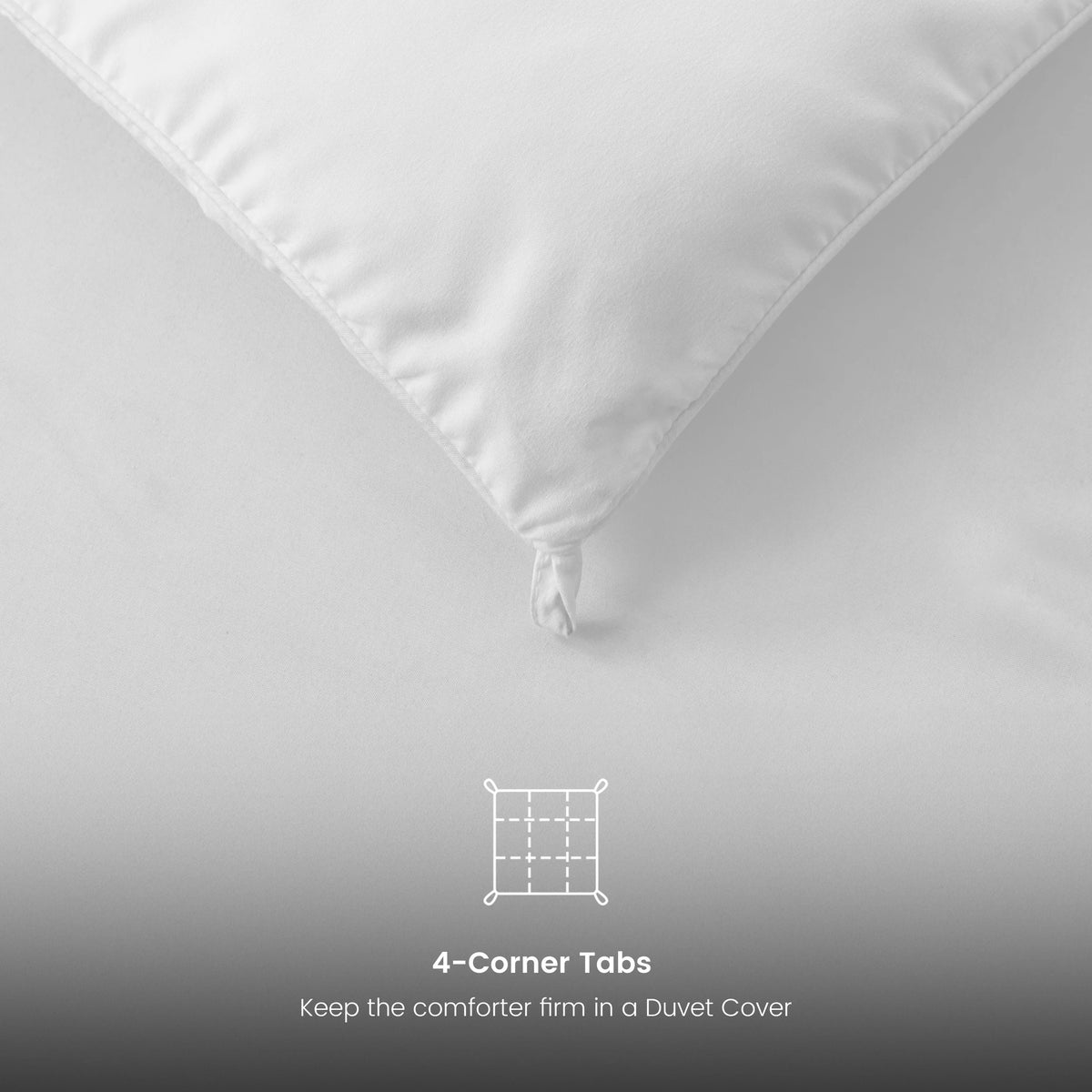 Lux Decor Down Alternative Comforter – 1 Piece Fluffy Duvet Insert with Box Stitch Design – Soft and Cozy Bedding, 102