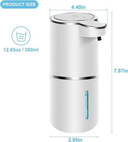 Intelligent Sensor Multi-Speed Contact-Free Wall-Mounted Vertical Hand Sanitizer Bubble Machine Rechargeable Soap Dispenser