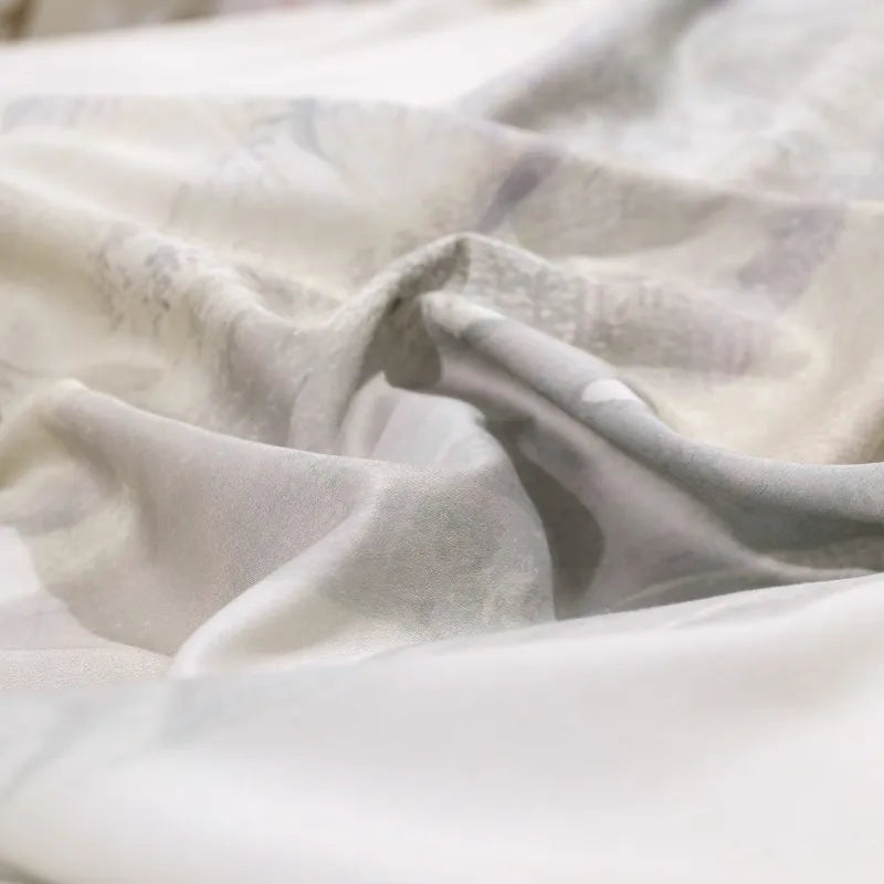 Chic Idyllic Natural Scenery printed Duvet Cover Set 100% Egyptian Cotton Comforter Cover 4/6pcs flat/fitted sheet pillowcases