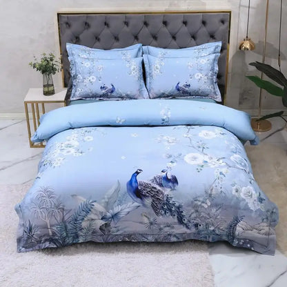 Chic Idyllic Natural Scenery printed Duvet Cover Set 100% Egyptian Cotton Comforter Cover 4/6pcs flat/fitted sheet pillowcases