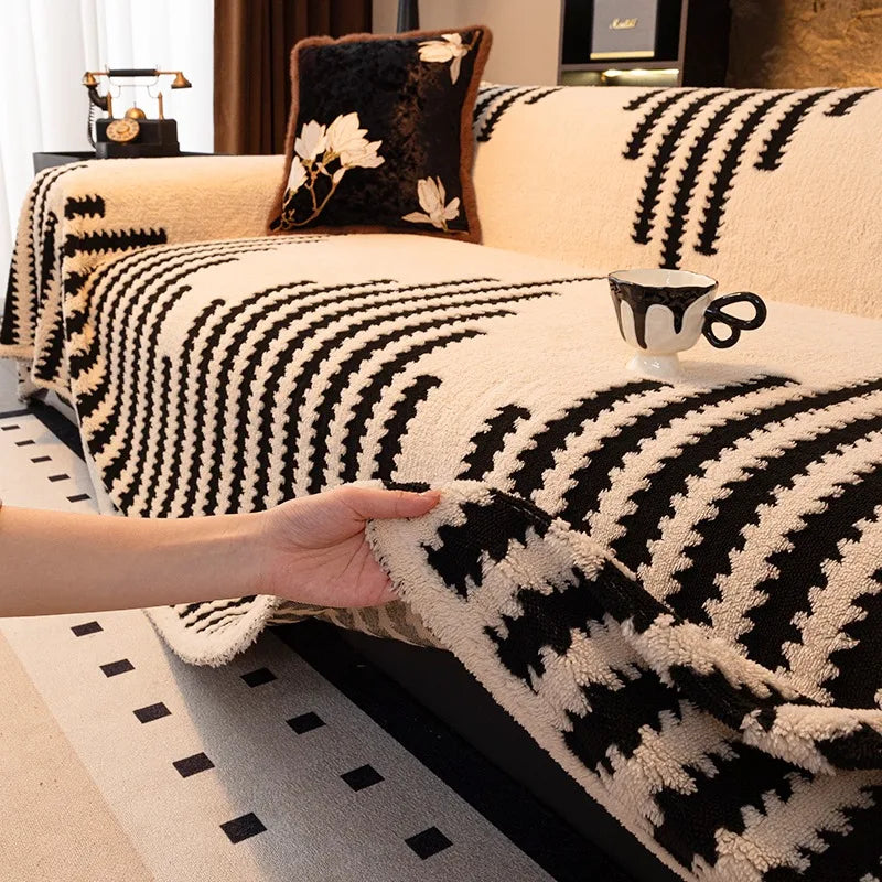 Thicken Warm Jacquard Tuffed Fleece Sofa Towel, for Living Room Bedding Room Large Relax Leisure Blanket Couch Cover Decor - AliExpress 15