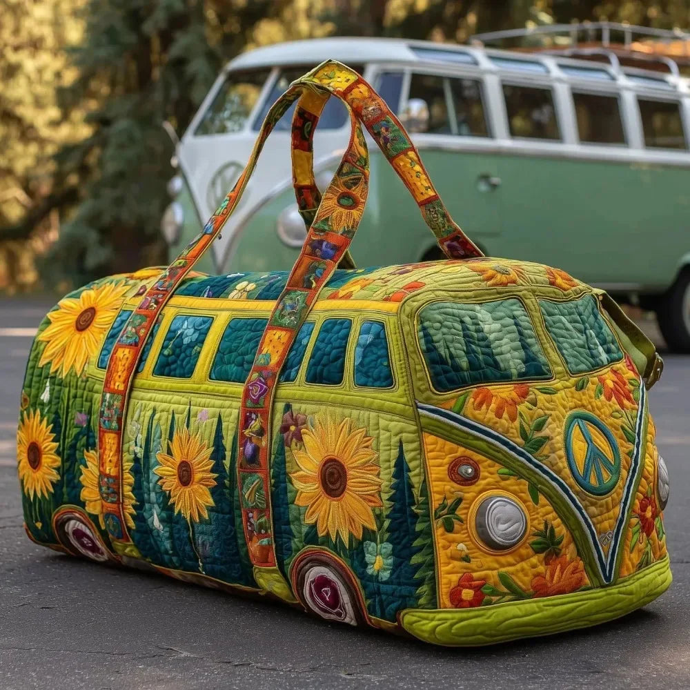 Adjustable Strap Quilted Duffle Bag Large Capacity 3D Quilting Craft Travel Duffel Bag Tote Bags Short-distance Handbag