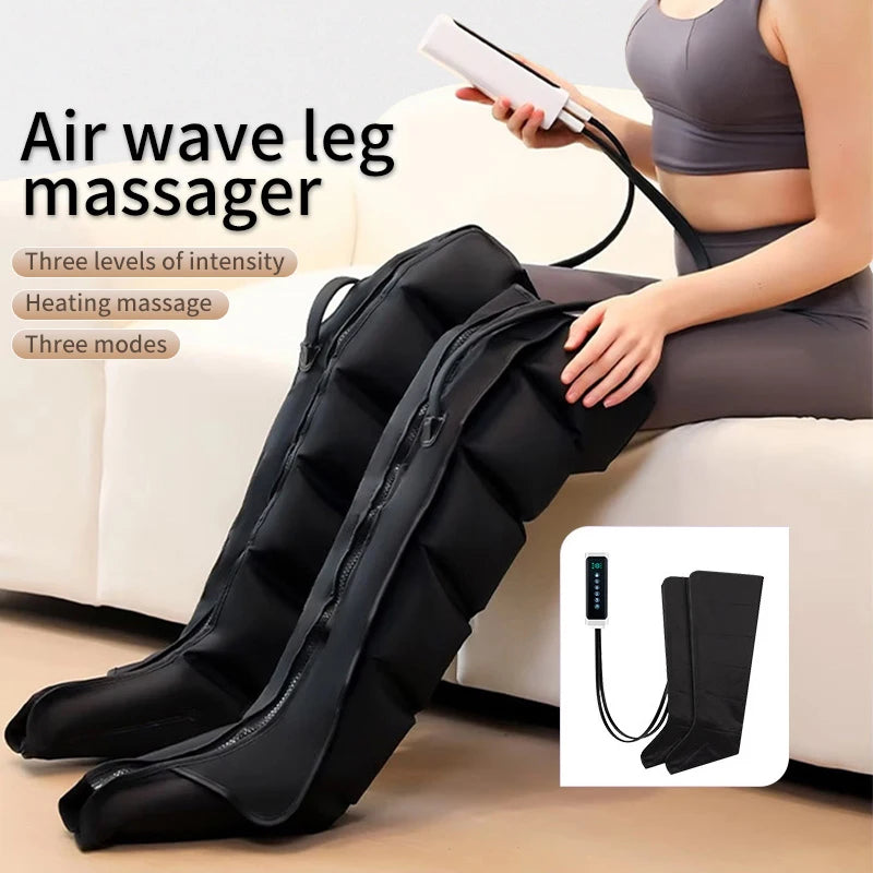Electric Foot Air Pressure Leg Massager Kneading Squeezing Deep Relaxation Calf With Remote Control
