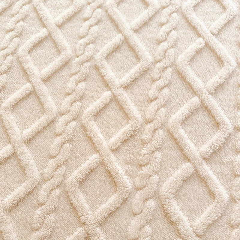 1pc Winter Warm Bed Sheet with Elastic Band Single/Queen/King Mattress Cover Thick Coral Fleece Fluffy Fitted Bed Sheets for Bed