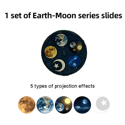 Replaceable LED USB Moon Projector Lamp Earth Constellation Projector Bedroom Romantic Atmosphere Wall Lamp Planet Night Light