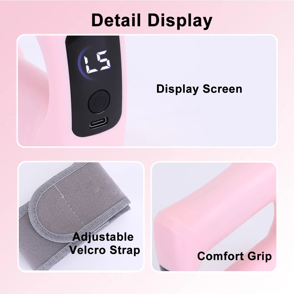 Electric Body Fascia Ring Fitness Massage Ring Vibration Body Shaping Massager Abdomen Belly Waist Deep Tissue Massage Device