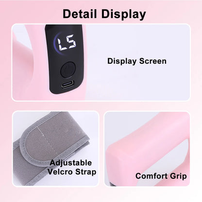 Electric Body Fascia Ring Fitness Massage Ring Vibration Body Shaping Massager Abdomen Belly Waist Deep Tissue Massage Device