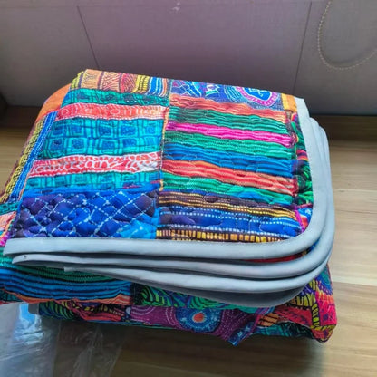 Soft Polyester Printed Bed Cover Set Lightweight All-Season Quilt Modern Geometric AB Side Bedspread +Pillowcase Single Double - AliExpress 15