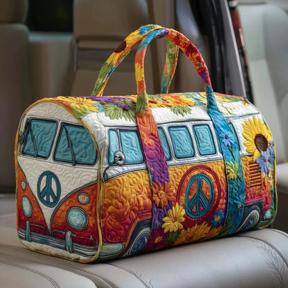 Adjustable Strap Quilted Duffle Bag Large Capacity 3D Quilting Craft Travel Duffel Bag Tote Bags Short-distance Handbag