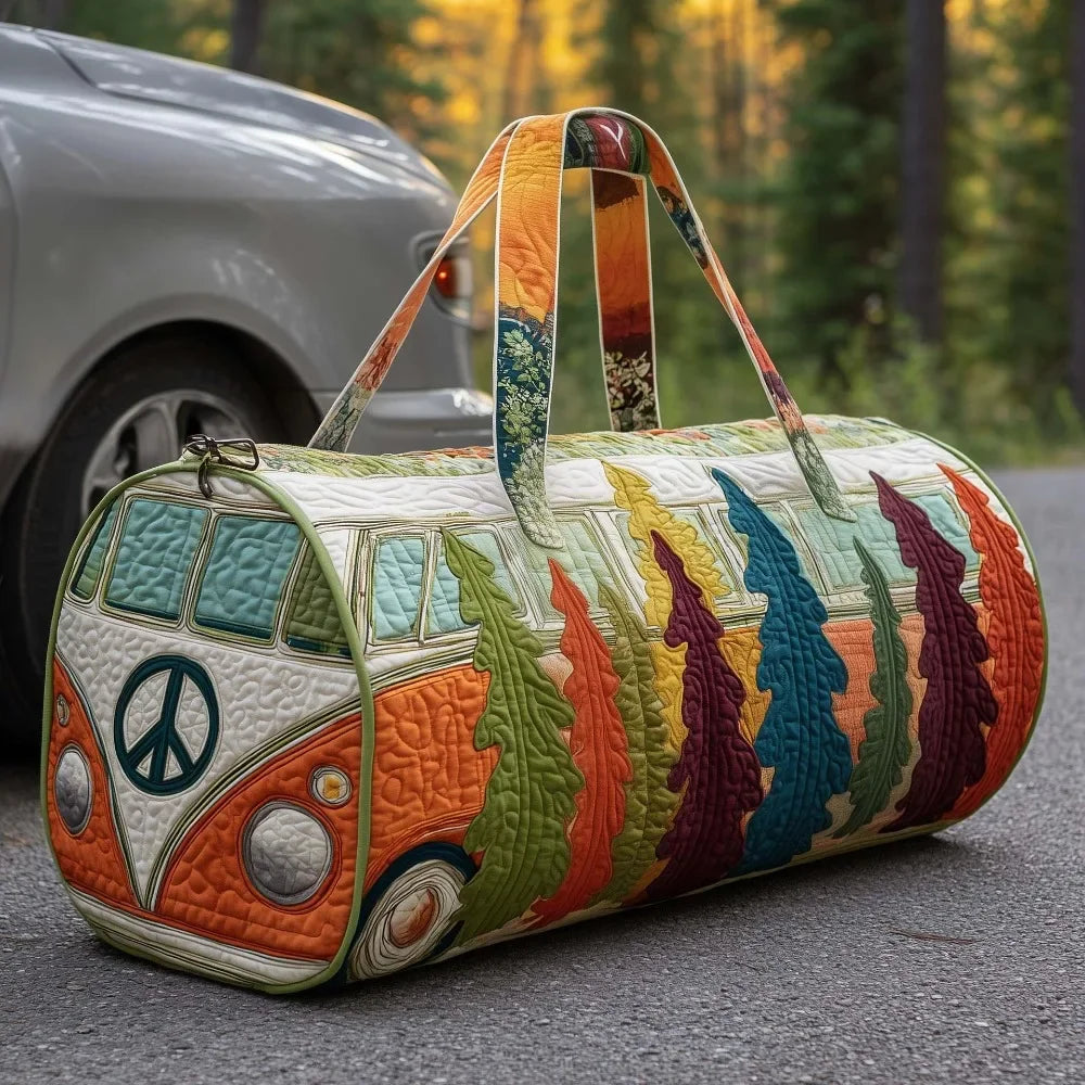 Adjustable Strap Quilted Duffle Bag Large Capacity 3D Quilting Craft Travel Duffel Bag Tote Bags Short-distance Handbag