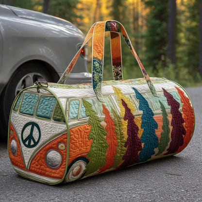 Adjustable Strap Quilted Duffle Bag Large Capacity 3D Quilting Craft Travel Duffel Bag Tote Bags Short-distance Handbag