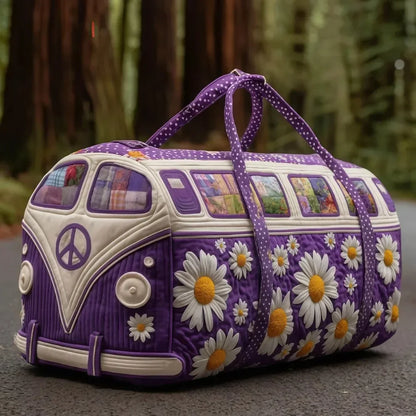 Adjustable Strap Quilted Duffle Bag Large Capacity 3D Quilting Craft Travel Duffel Bag Tote Bags Short-distance Handbag