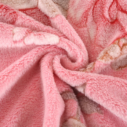 1pc Floral Style Warm Bedspread Fleece Blanket Plaid Travel Shawl Sofa Nap Blankets Home Bedsheet Manta - AliExpress 15