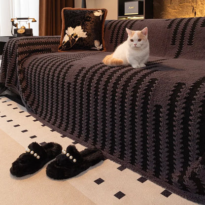 Thicken Warm Jacquard Tuffed Fleece Sofa Towel, for Living Room Bedding Room Large Relax Leisure Blanket Couch Cover Decor - AliExpress 15