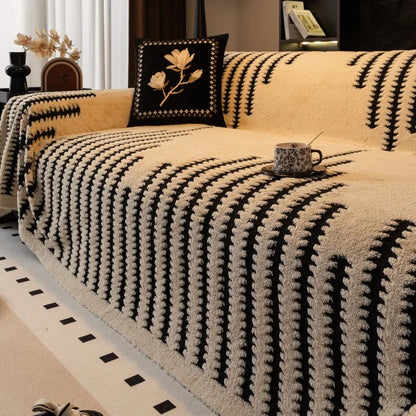 Thicken Warm Jacquard Tuffed Fleece Sofa Towel, for Living Room Bedding Room Large Relax Leisure Blanket Couch Cover Decor - AliExpress 15
