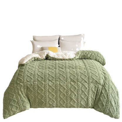 Comfortable double-sided velvet quilt core bedroom velvet thickened blanket home lamb fleece quilt warm quilt core comfortable - AliExpress 15
