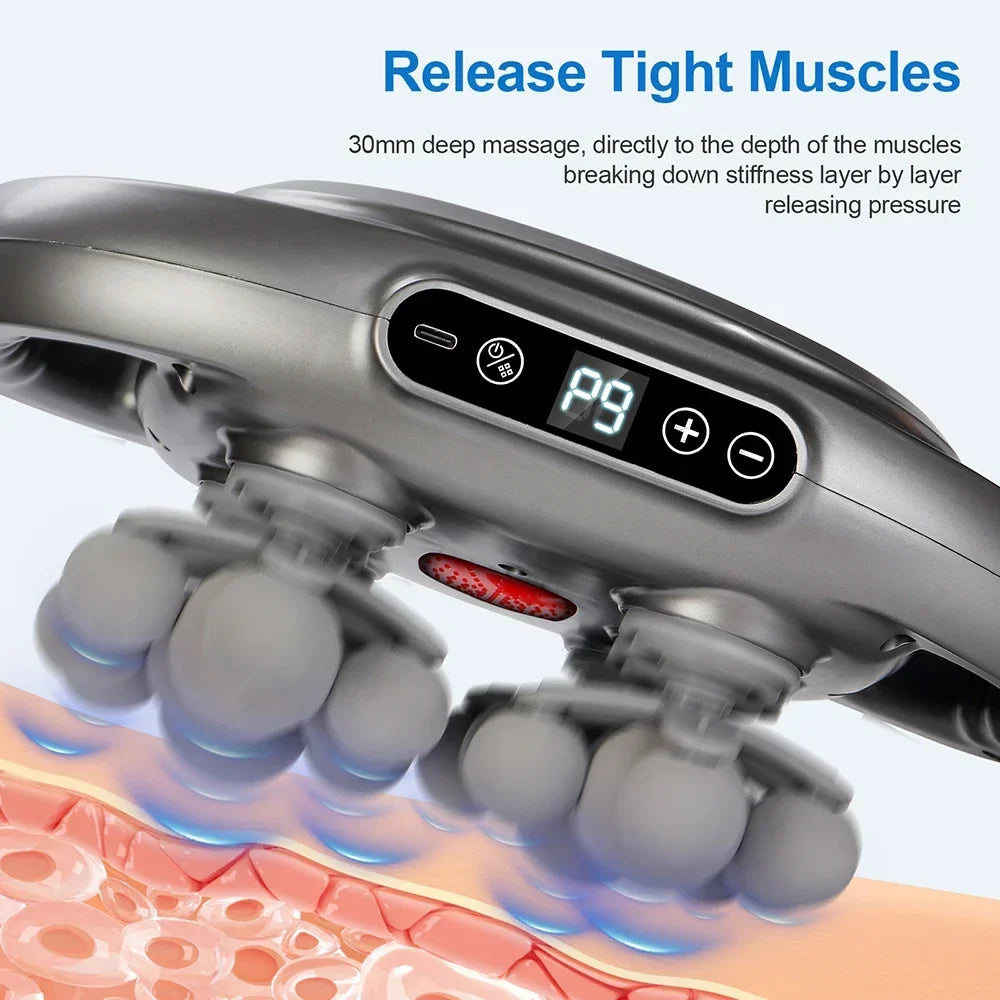 New Hot 22-Head Fascia Gun High-Frequency Vibration Body Massage Gun Back and Waist Massager Neck Shoulder Muscle Massager Tools