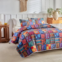 Soft Polyester Printed Bed Cover Set Lightweight All-Season Quilt Modern Geometric AB Side Bedspread +Pillowcase Single Double - AliExpress 15