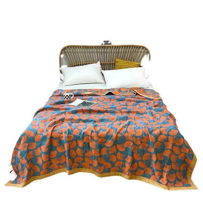 Luxurious Triple-layered 100% Cotton Gauze Blanket for Queen/King Bed, Multi-functional Usage As Summer Quilt or Bedspread - AliExpress 15