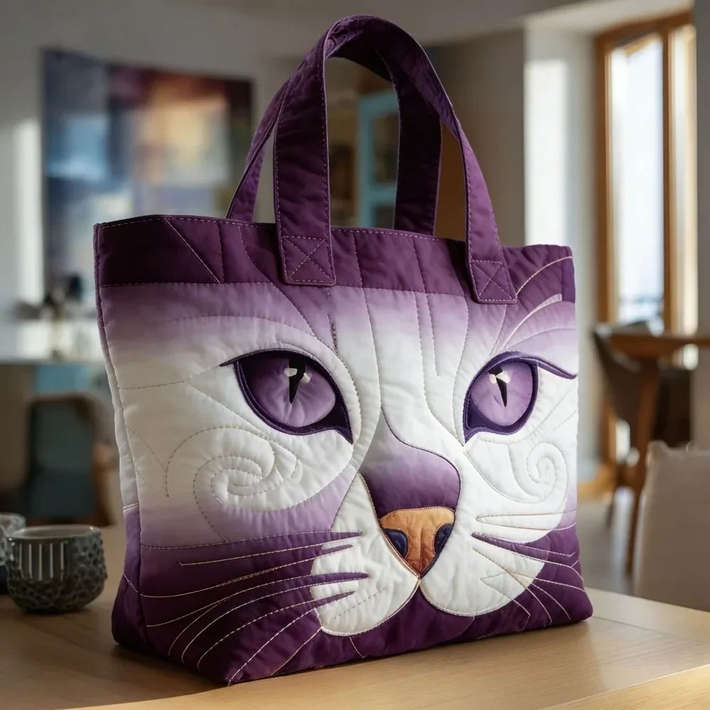 Trendy Vintage Quilted Tote Bag Lightweight 3D Printed Patterns Shoulder Bag Cotton Large Capacity Canvas Bag Casual