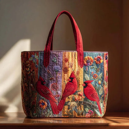 Trendy Vintage Quilted Tote Bag Lightweight 3D Printed Patterns Shoulder Bag Cotton Large Capacity Canvas Bag Casual