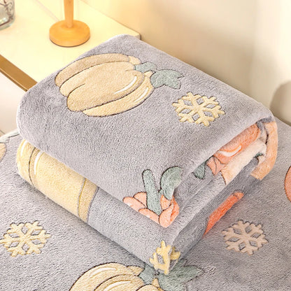 1pc Floral Style Warm Bedspread Fleece Blanket Plaid Travel Shawl Sofa Nap Blankets Home Bedsheet Manta - AliExpress 15