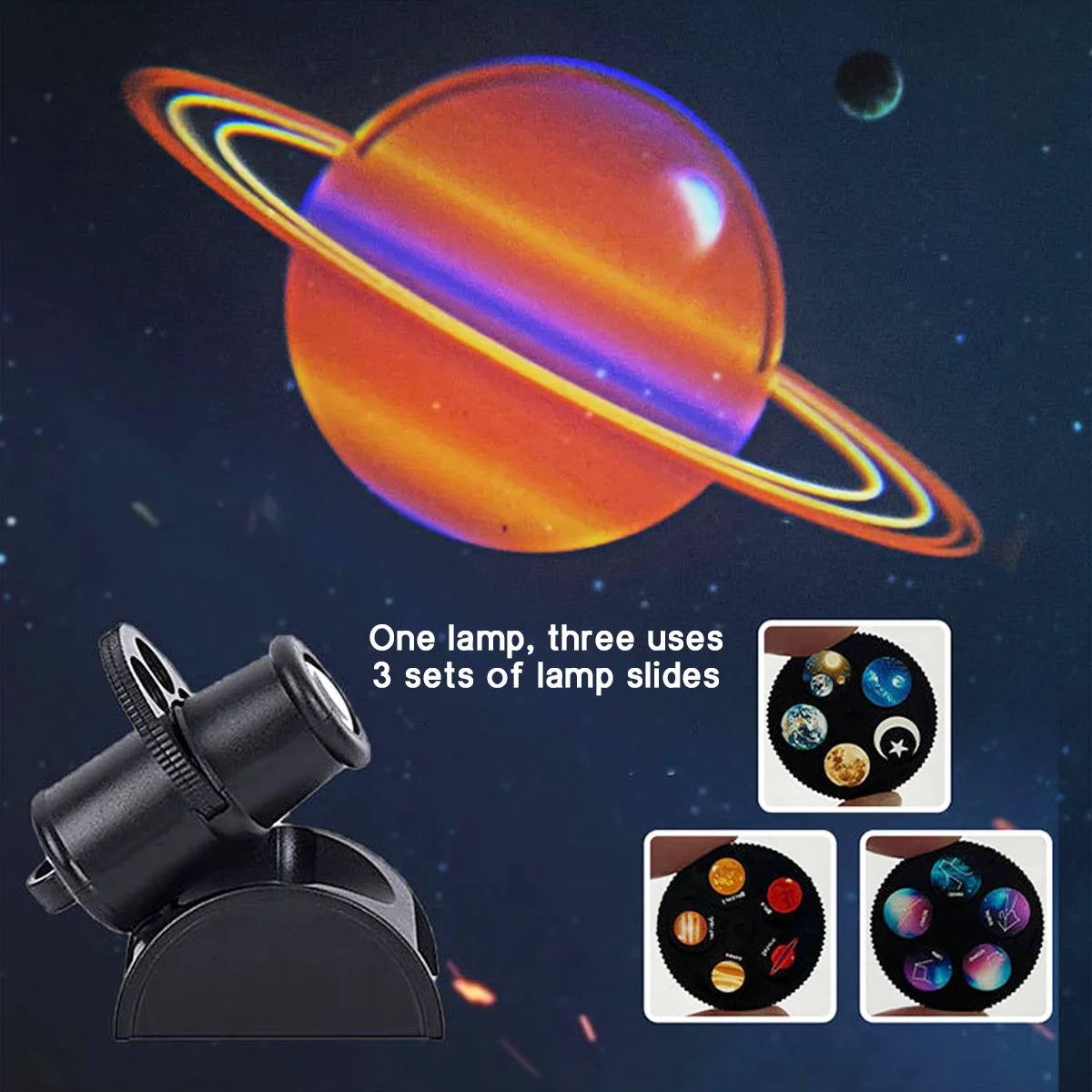 Replaceable LED USB Moon Projector Lamp Earth Constellation Projector Bedroom Romantic Atmosphere Wall Lamp Planet Night Light