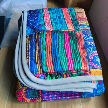 Soft Polyester Printed Bed Cover Set Lightweight All-Season Quilt Modern Geometric AB Side Bedspread +Pillowcase Single Double - AliExpress 15