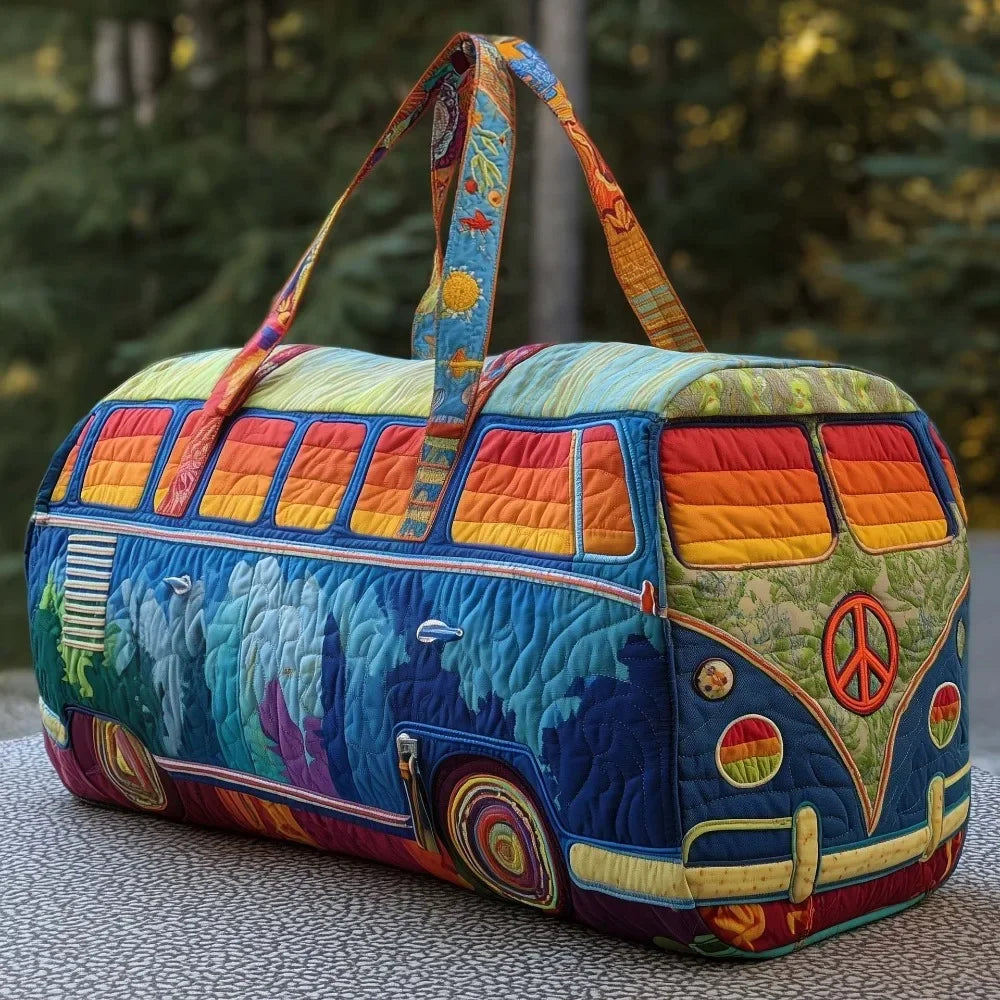Adjustable Strap Quilted Duffle Bag Large Capacity 3D Quilting Craft Travel Duffel Bag Tote Bags Short-distance Handbag