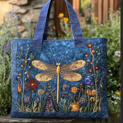 Trendy Vintage Quilted Tote Bag Lightweight 3D Printed Patterns Shoulder Bag Cotton Large Capacity Canvas Bag Casual
