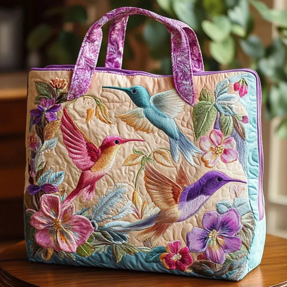 Trendy Vintage Quilted Tote Bag Lightweight 3D Printed Patterns Shoulder Bag Cotton Large Capacity Canvas Bag Casual
